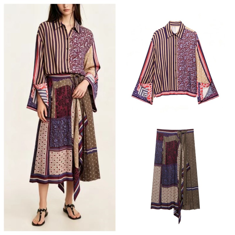 Women Formal Wear For Summer - 2026 Elegant Chic Printed Sarong Skirts