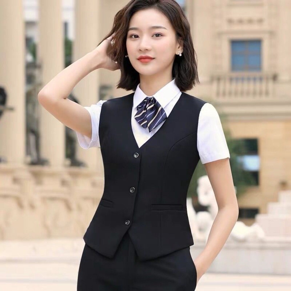 Elegant OL Fashion Business Ve - Women Formal Wear For Plus Size 评论和价格