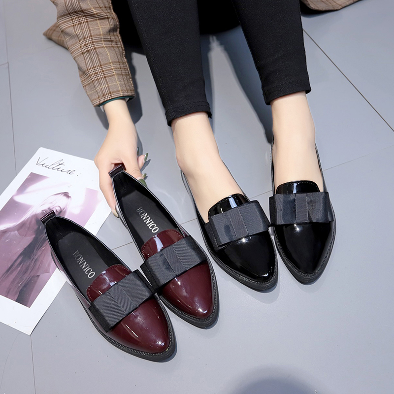 Black/ Wine Red Patent Leather - Women Formal Wear For Office 评论和价格