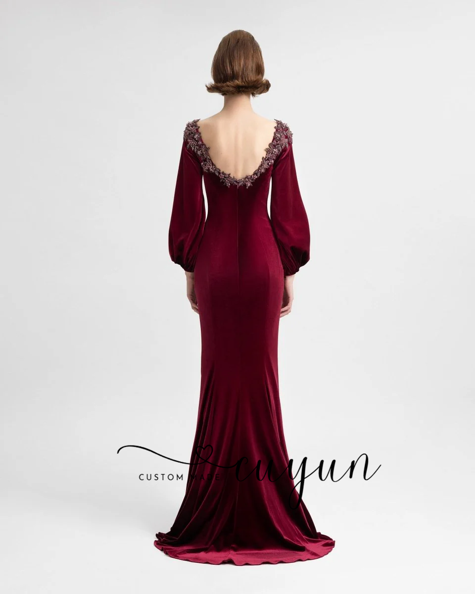 CUYUN Customized Semi-Mermaid  - Women'S Semi Formal Evening Wear 评论和价格