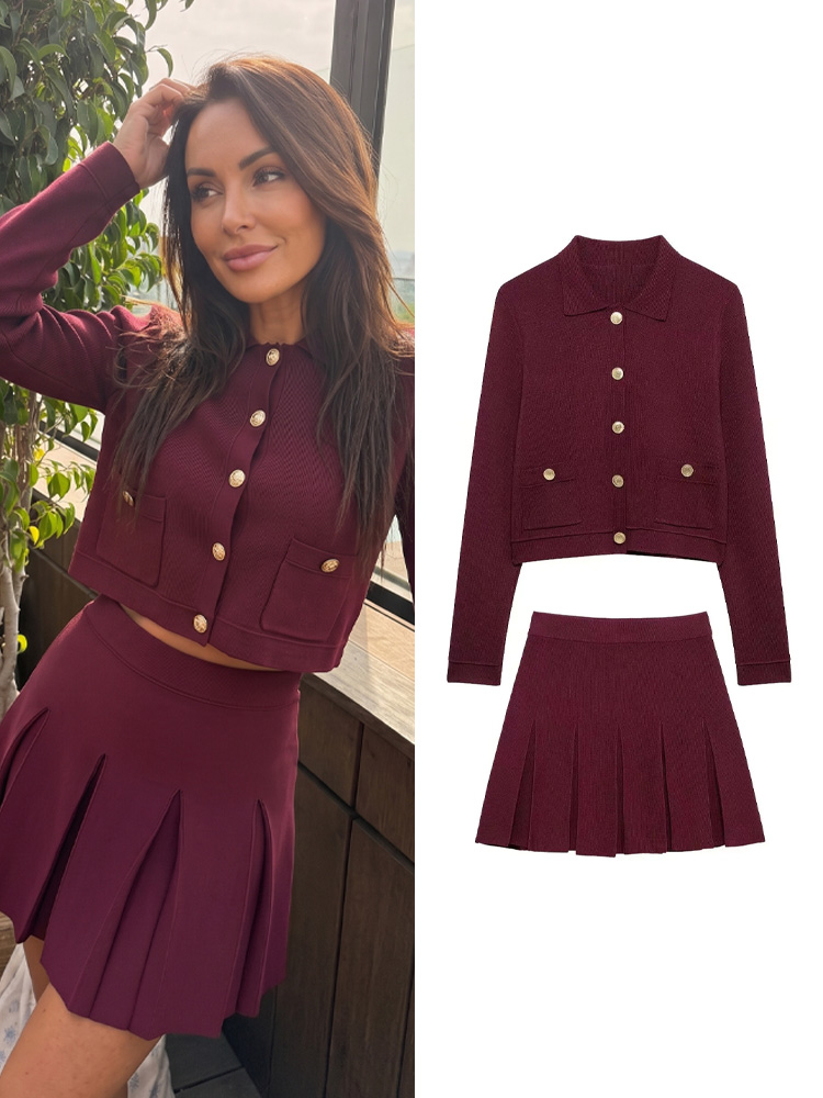 HH Elegant Women Knitted Red S - Women Formal Wear For Summer 评论和价格