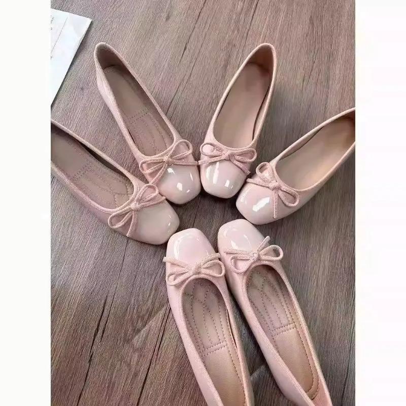 Women Ballet Flats Square Toe  - Women Formal Wear For Office 评论和价格