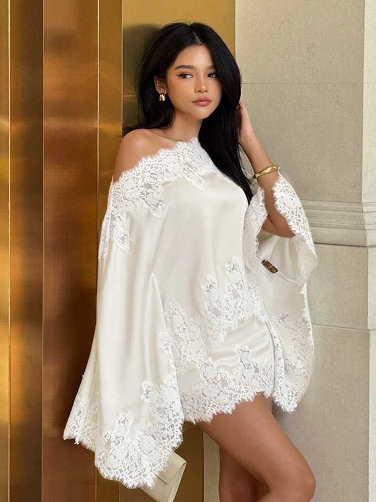 Elegant Lace Patchwork Women's - Women Formal Wear For Summer 评论和价格