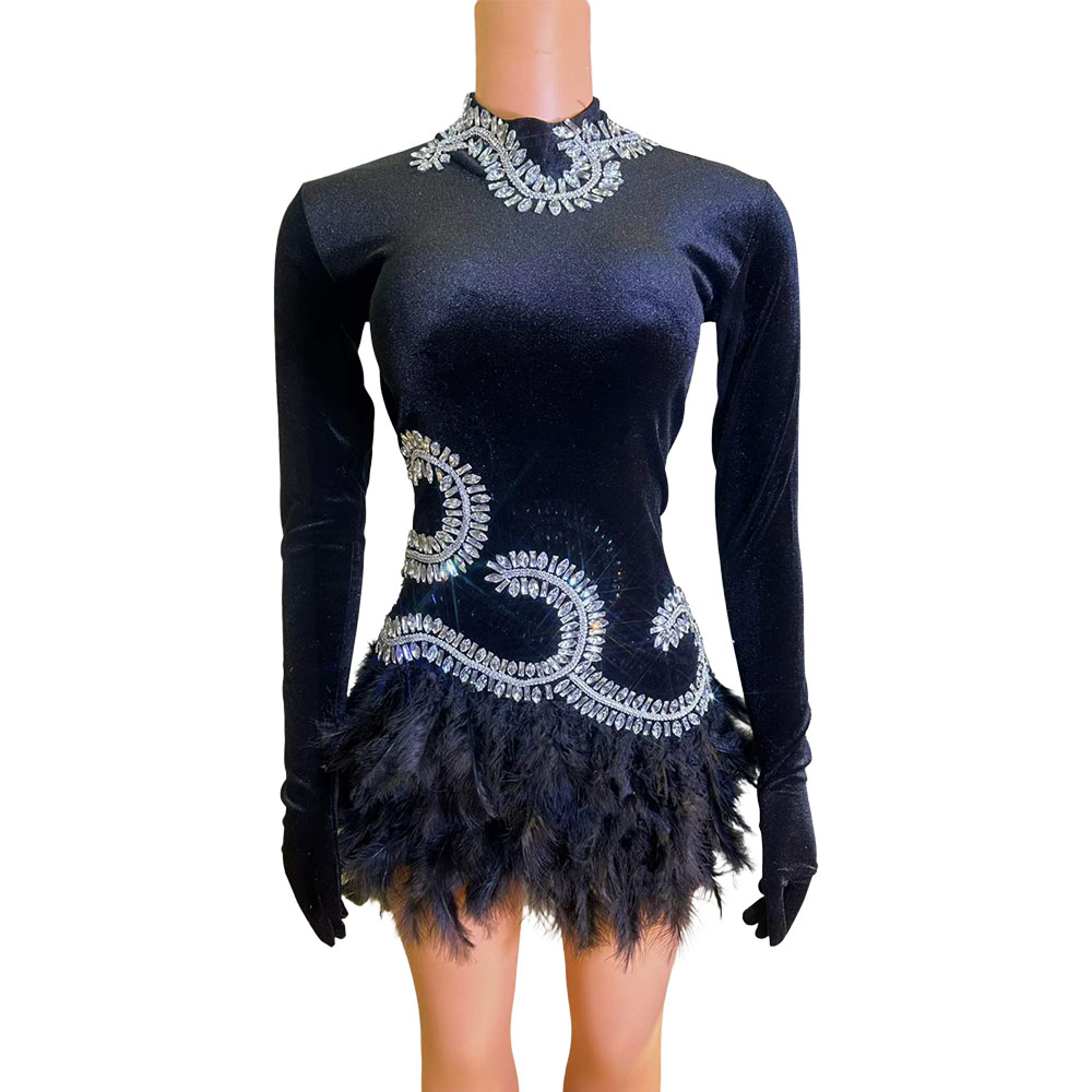 Luxury Sparkly Crystals Black  - Women Formal Wear Photoshoot 评论和价格