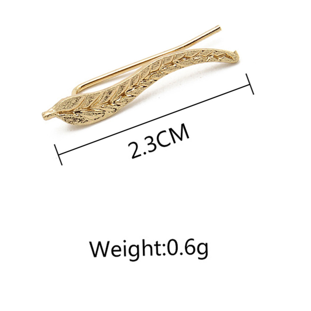1Pair Leaf Ear Climbers Unique - Unique Women'S Formal Wear 评论和价格