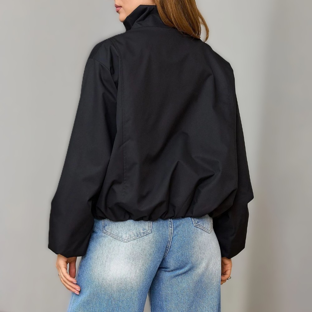 Womens Casual Stand Collar Jac - Formal Winter Wear Women Jacket 评论和价格