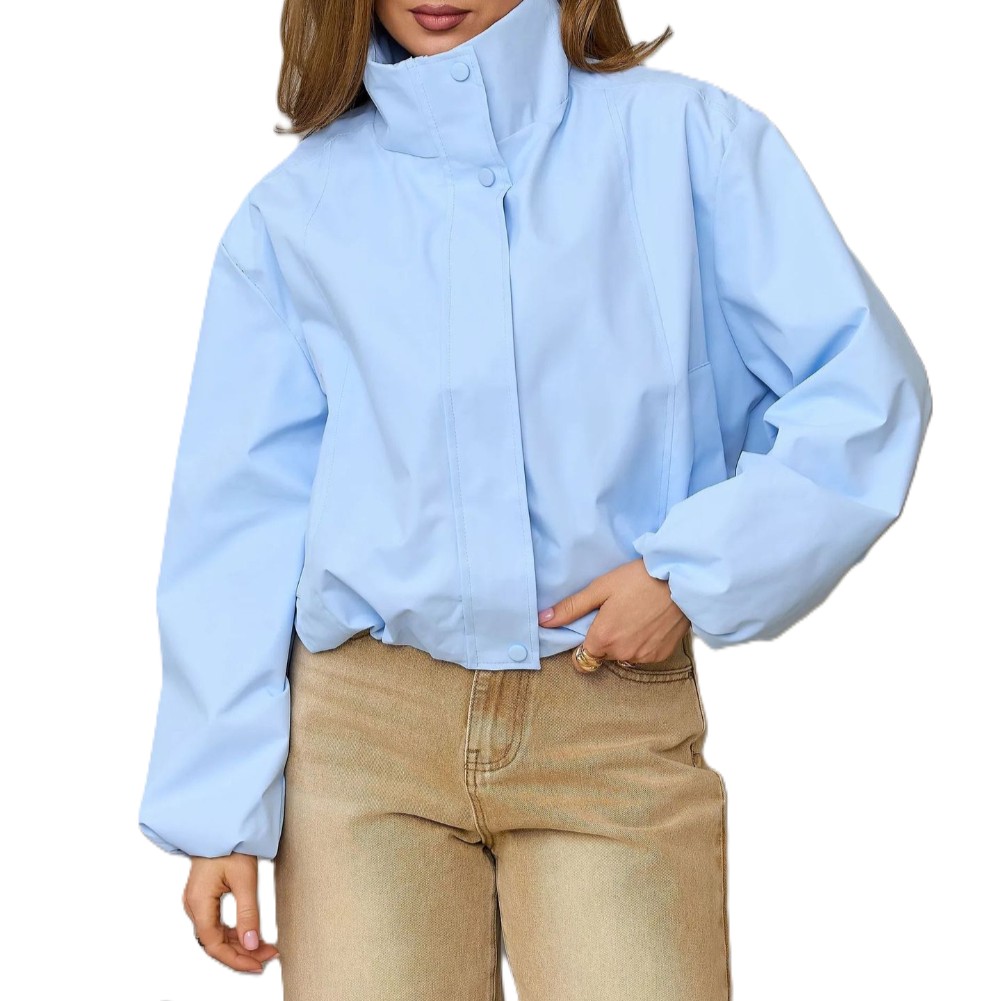 Womens Casual Stand Collar Jac - Formal Winter Wear Women Jacket 评论和价格