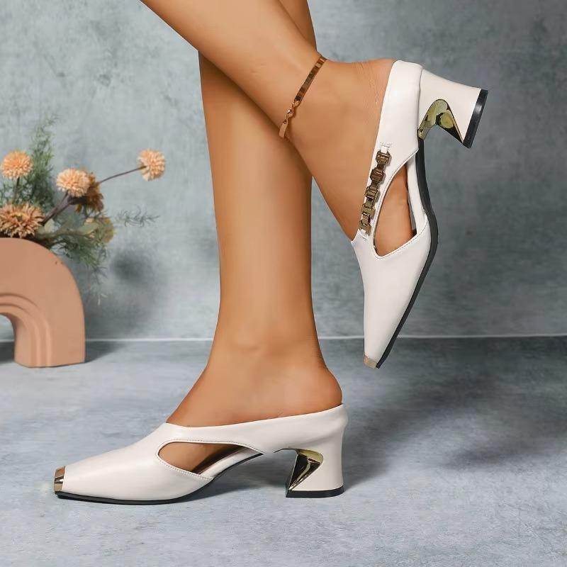 Women High Heels Slippers Chun - Women Formal Wear For Summer 评论和价格