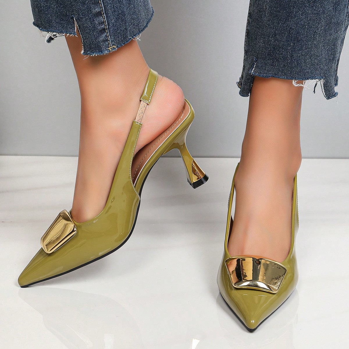 Elegant Women Closed Pointed-T - Women Formal Wear For Summer 评论和价格