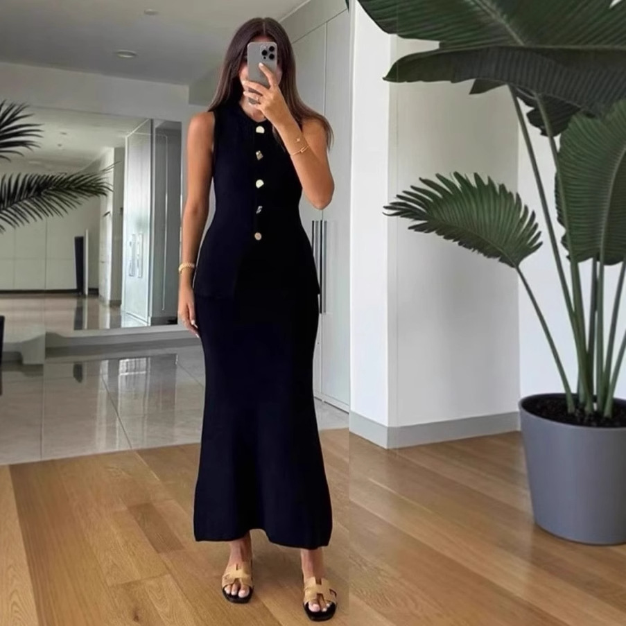 Round-neck Single-breasted Sle - Women Formal Wear Outfits 评论和价格