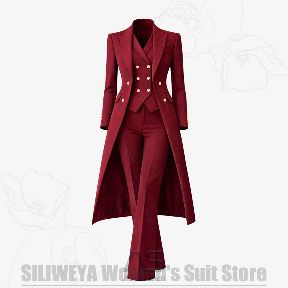Women's Suit 3 Piece Double Br - Women Formal Wear Outfits 评论和价格