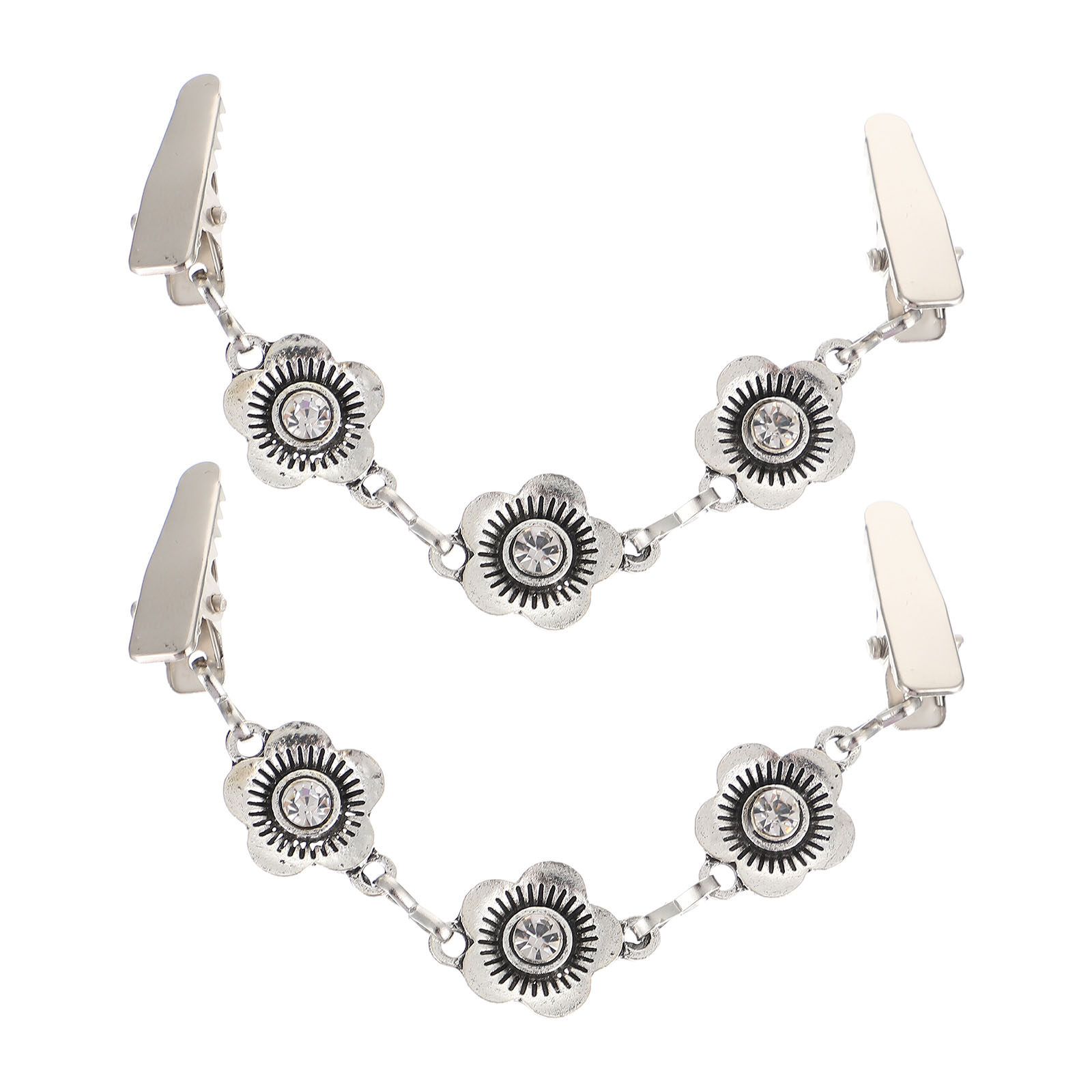 2Pcs Premium Zinc Alloy Flower - Women Formal Wear Outfits 评论和价格