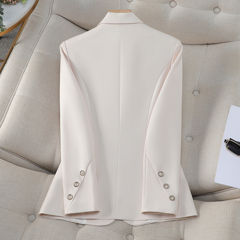 Women Double Breasted Solid Bl - Formal Winter Wear Women Jacket 评论和价格