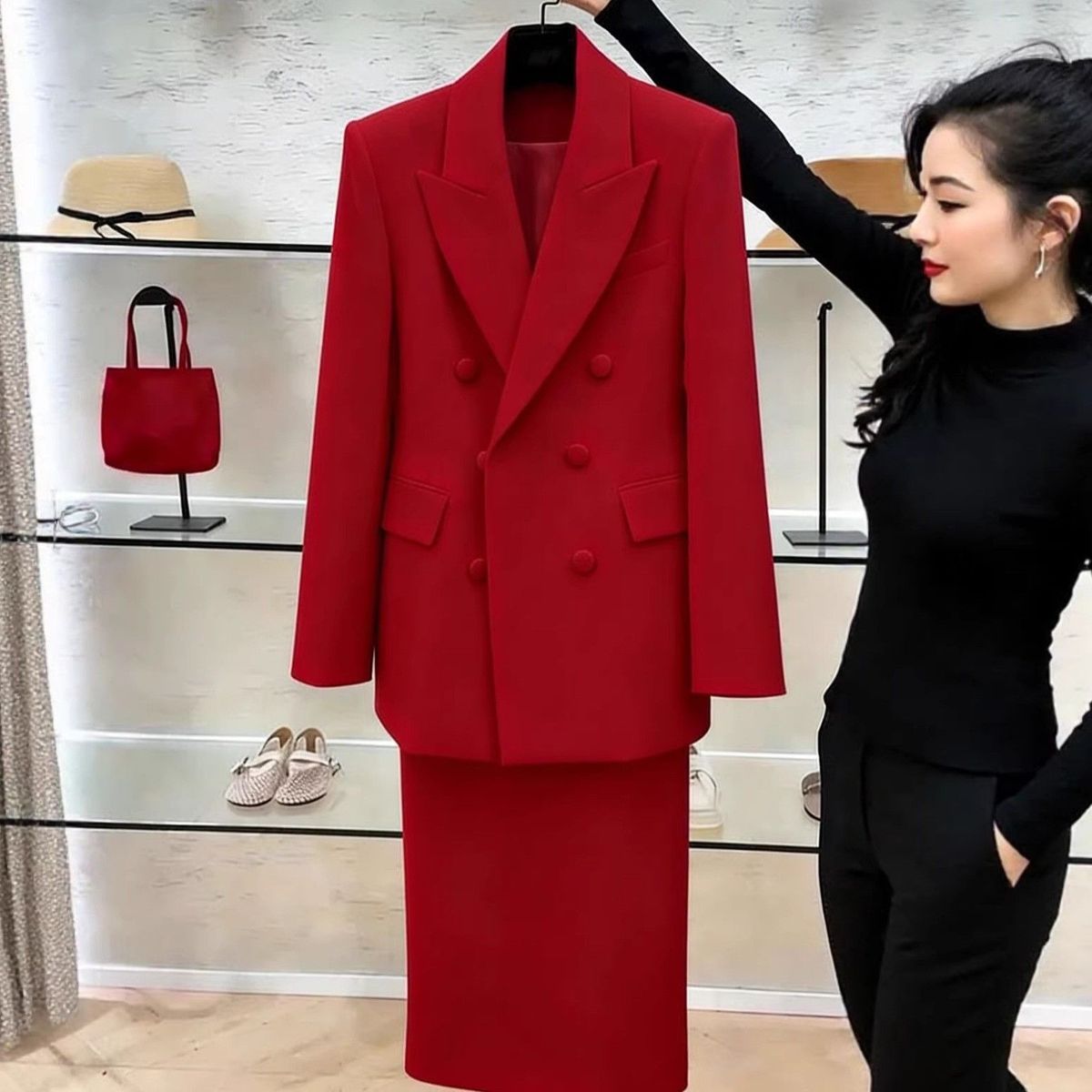 White Blazers Suits Set For Wo - Women'S Formal Wear Suits 评论和价格
