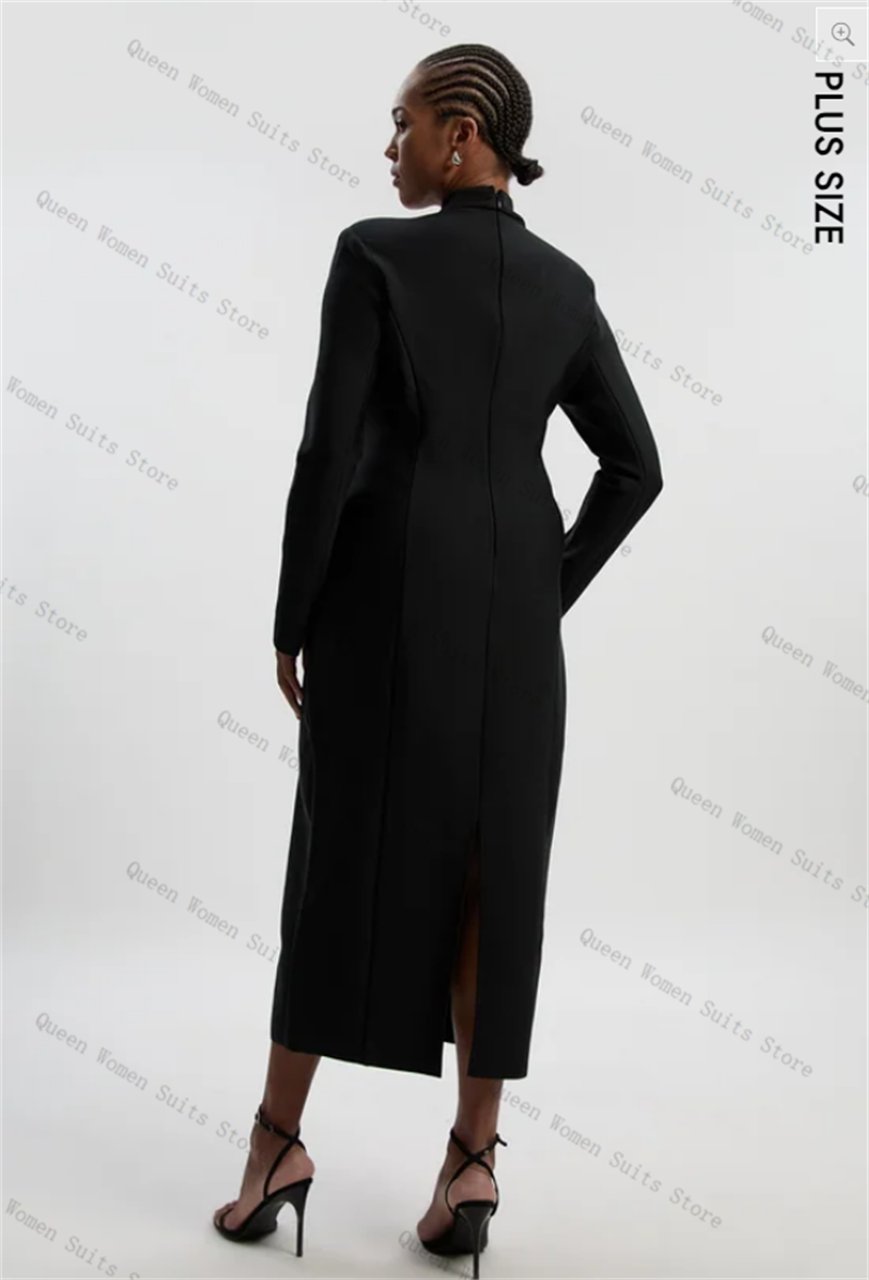 Black Cotton Women Suit 1 Piec - Women'S Formal Wear For Wedding Guest 评论和价格
