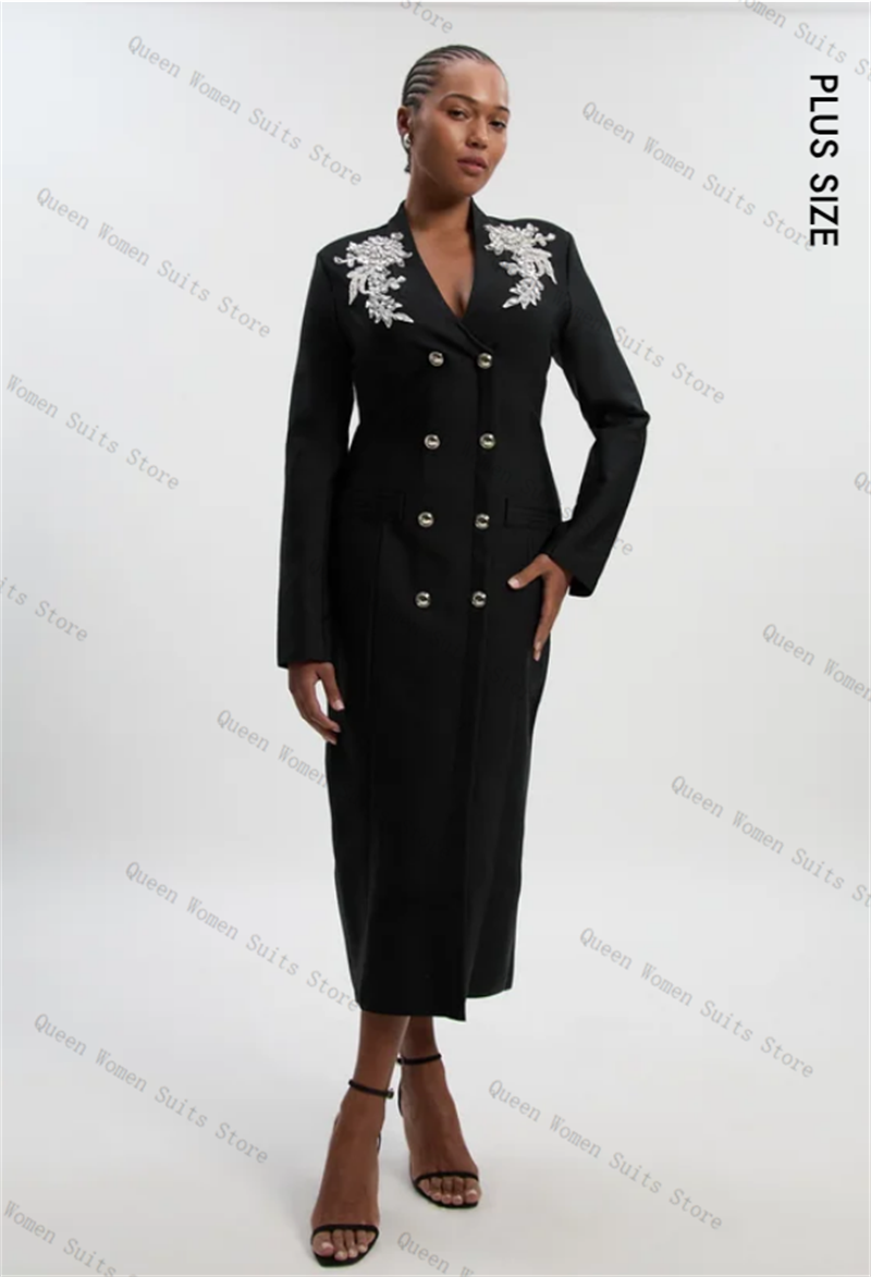 Black Cotton Women Suit 1 Piec - Women'S Formal Wear For Wedding Guest 评论和价格